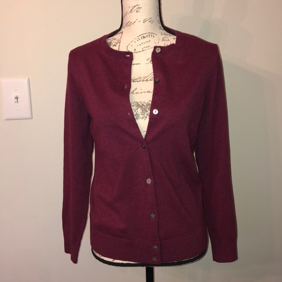 ll bean pima cotton cardigan
